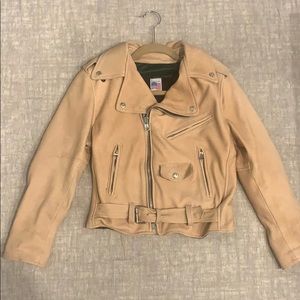 Tan Vintage Leather Jacket!